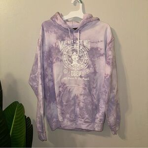 OBEY PURPLE TYE DYE HOODIE SIZE SMALL
